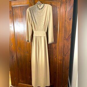 Victoria Royal Ltd UK size 16 camel colour  with sequin design